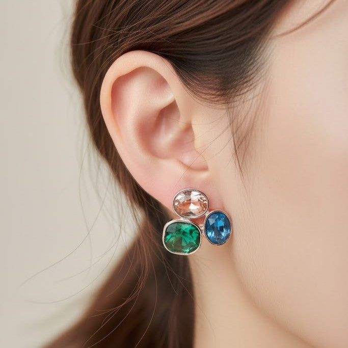Bloomstone Cluster Studs