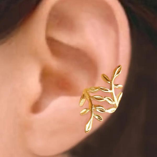 Golden Ivy Ear Cuff