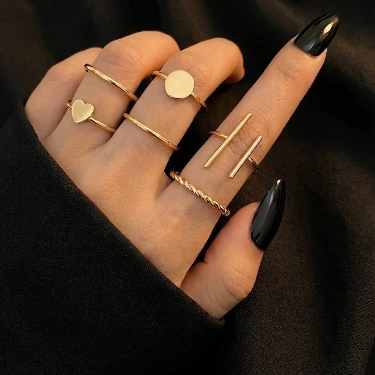 Minimal Muse Ring Set - Kaliido