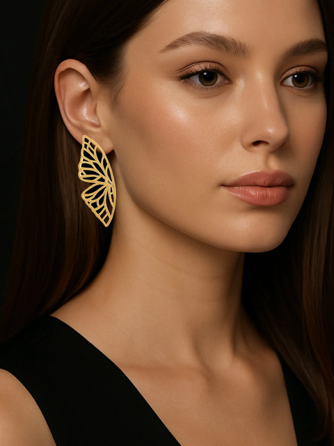Golden Wing Whisper Studs