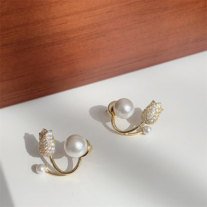 Pearl Wing Embrace Studs