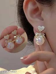 Twin Pearl Heart Drops