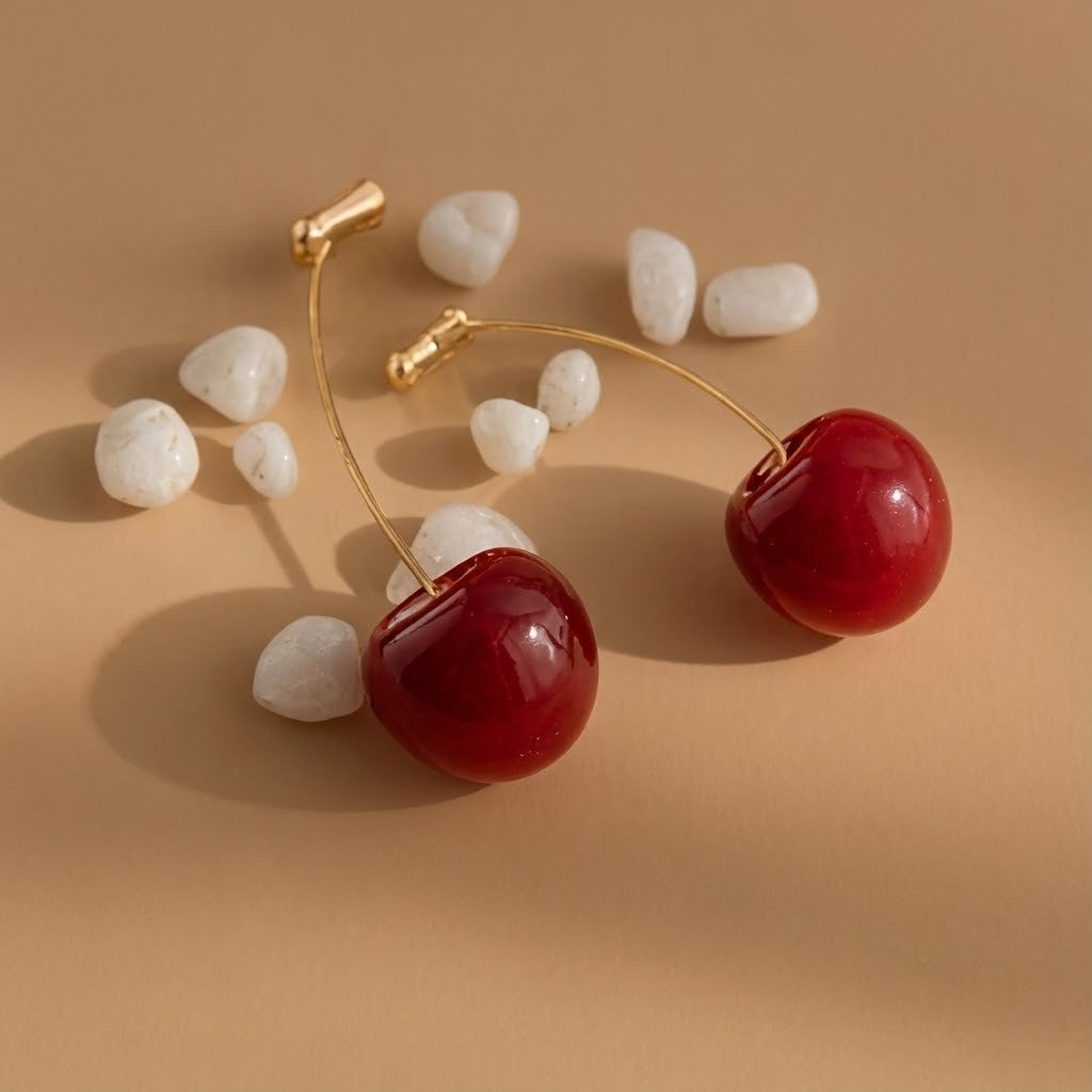 Ruby Cherry Curve Drops