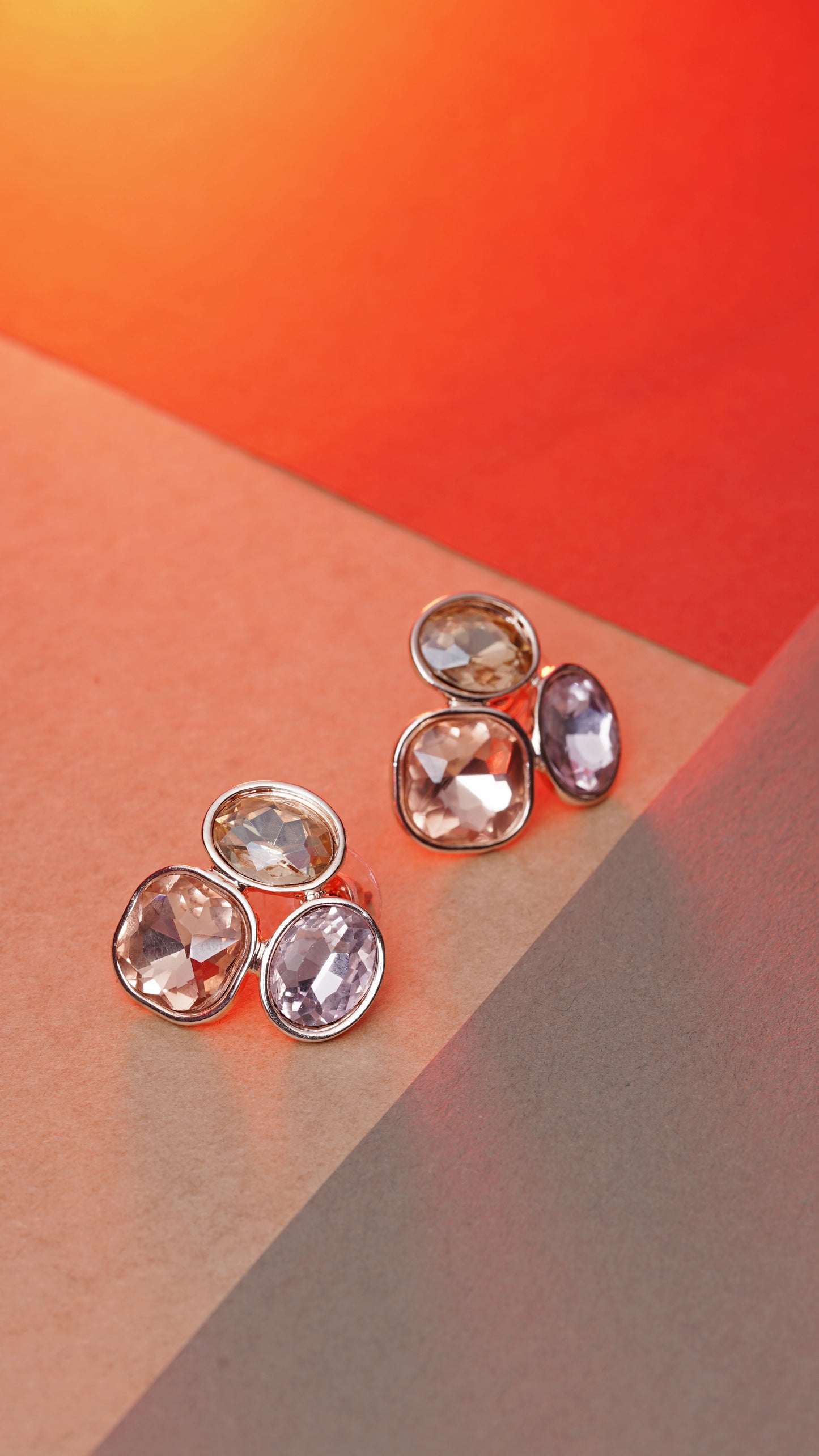 Ivory Glow Cluster Studs