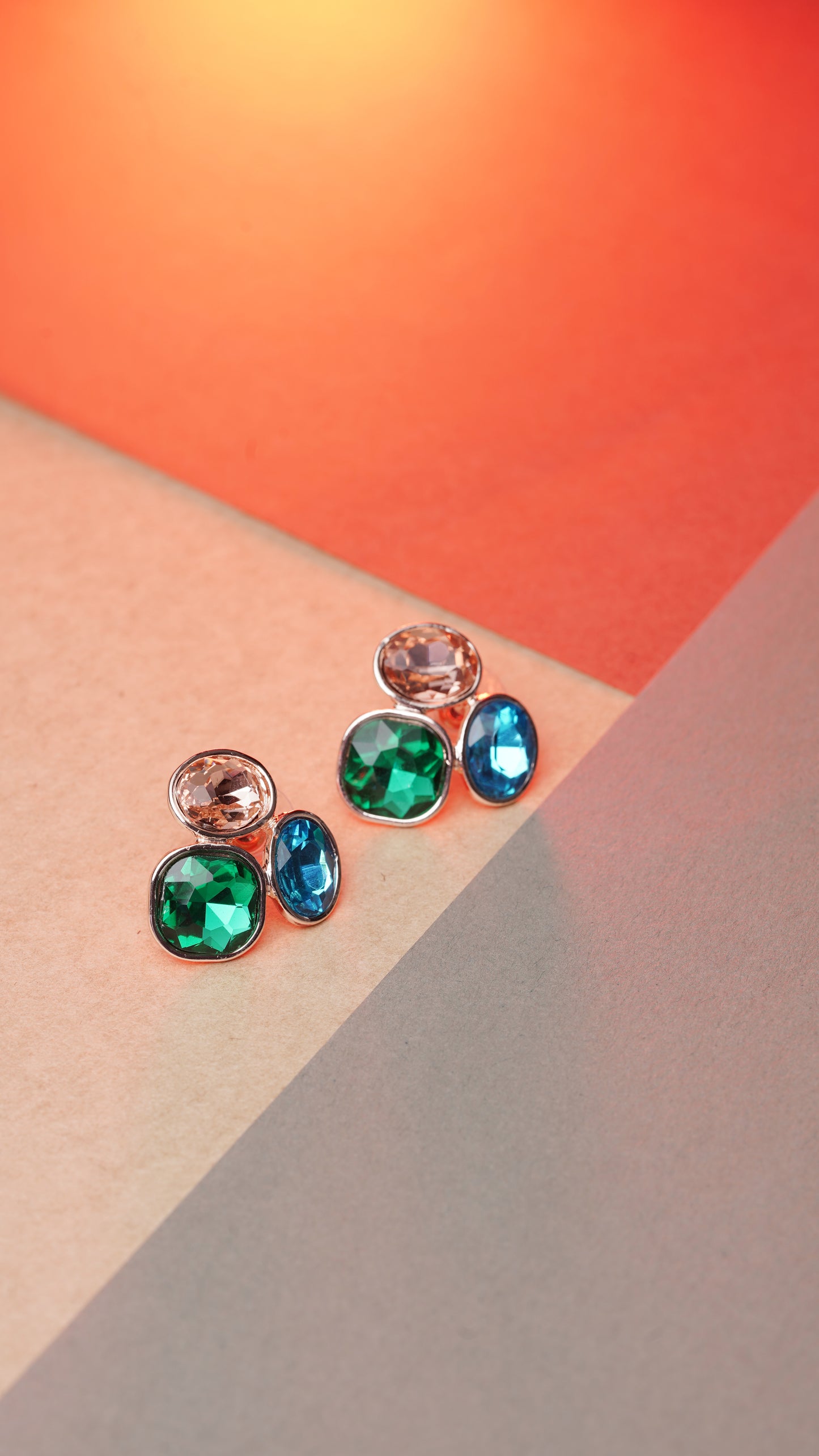 Bloomstone Cluster Studs