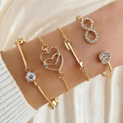 `Golden Symbols Charm Bracelet