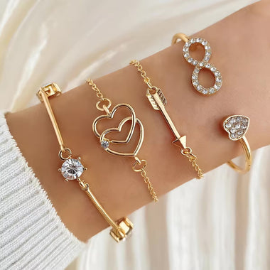 `Golden Symbols Charm Bracelet