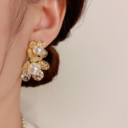 Heavenly Pearl Bloom Studs