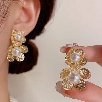 Heavenly Pearl Bloom Studs