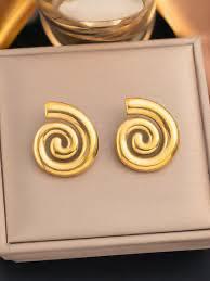 Golden Spiral Whisper Studs