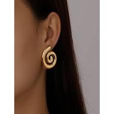 Golden Spiral Whisper Studs