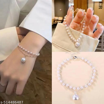 Moonlit Pearl Grace Bracelet