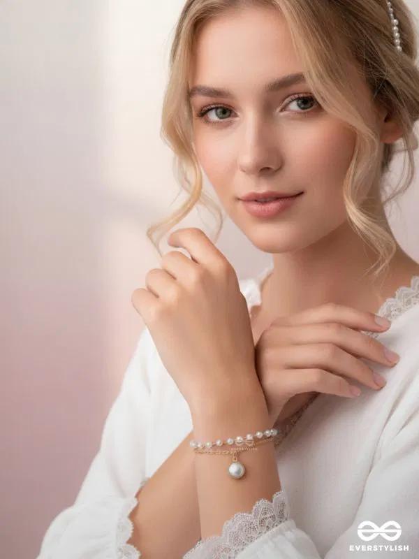 Moonlit Pearl Grace Bracelet