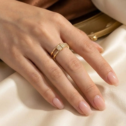 Lock-in Gold Ring - Kaliido