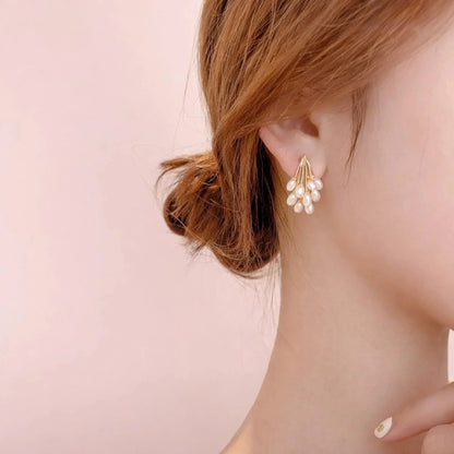 Pearl Raindrop Earrings - Kaliido