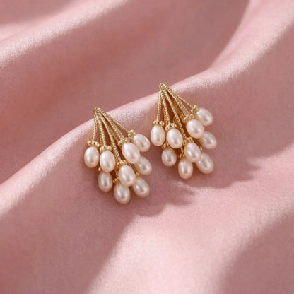Pearl Raindrop Earrings - Kaliido