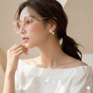 Rosy Pearl Bud Studs