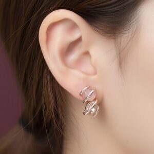 Blush Orbit Crystal Studs