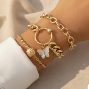 Dreamchain Butterfly Bracelet Set